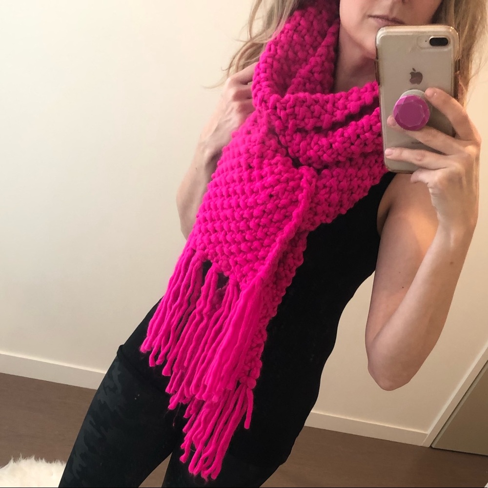 Express Hot Pink Oolong Scarf
